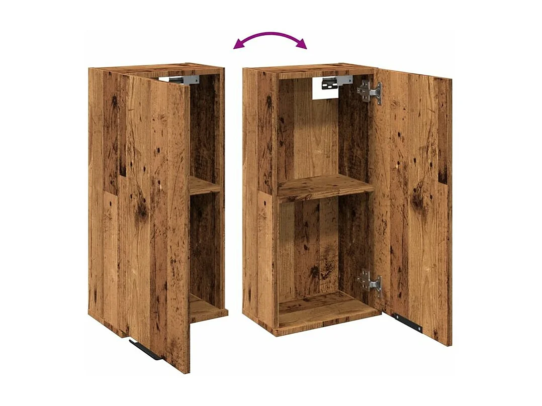 Armoire de salle de bain murale chêne artisanal 32x20x67