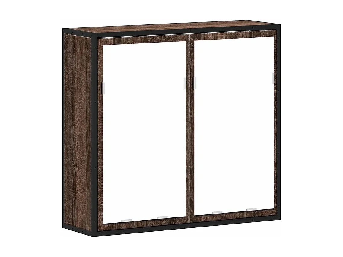 Armoire à miroir de salle de bain chêne marron bois ingénierie