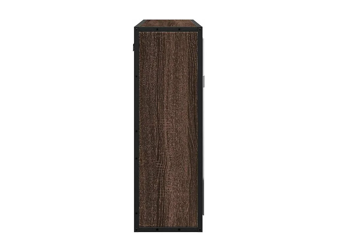Armoire à miroir de salle de bain chêne marron bois ingénierie