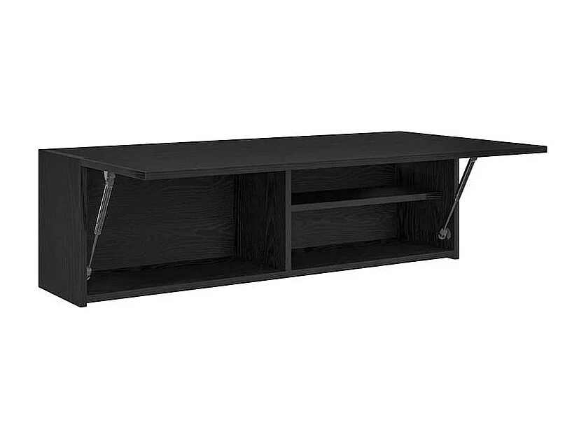 Armoire murale de bain noir 100x25x30 bois d'ingénierie