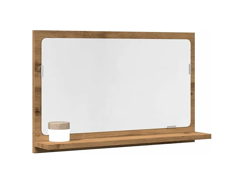 Armoire à miroir de salle de bain chêne artisanal 60x11x37