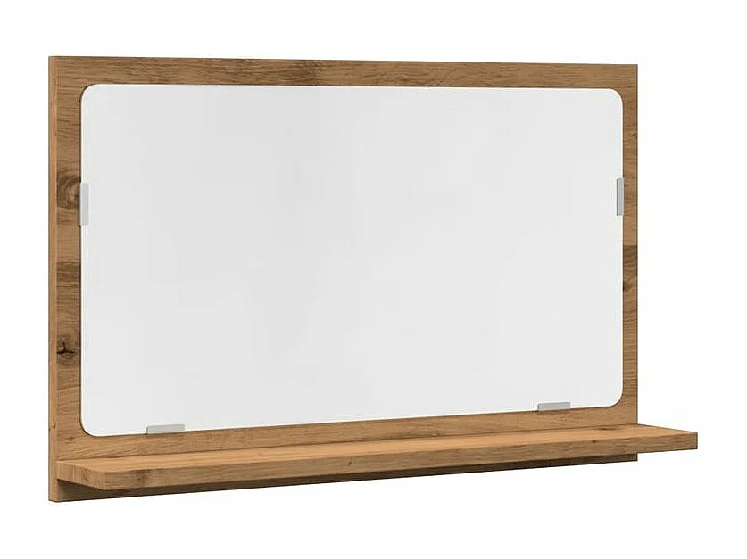 Armoire à miroir de salle de bain chêne artisanal 60x11x37