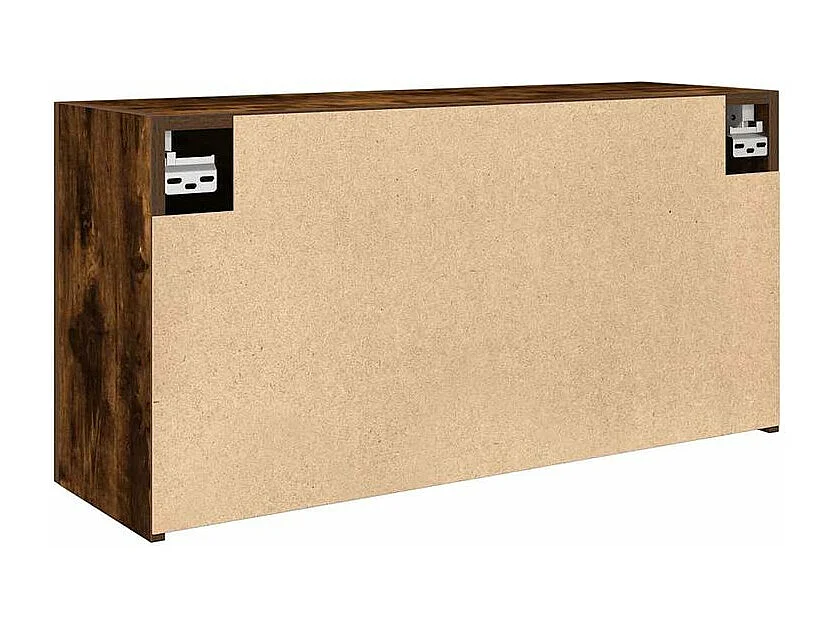 Armoire murale de bain chêne fumé 80x25x40 bois d'ingénierie