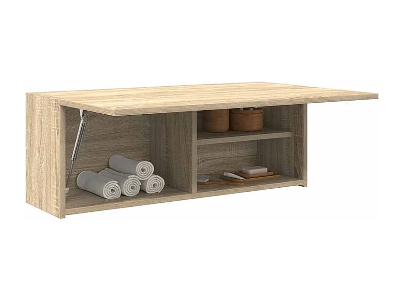 Armoire murale de bain chêne sonoma 80x25x30 bois ingénierie