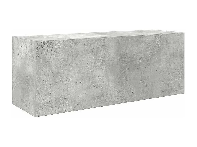 Armoire murale de bain gris béton 80x25x30 bois d'ingénierie