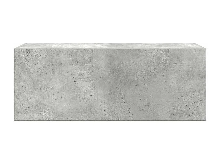 Armoire murale de bain gris béton 80x25x30 bois d'ingénierie