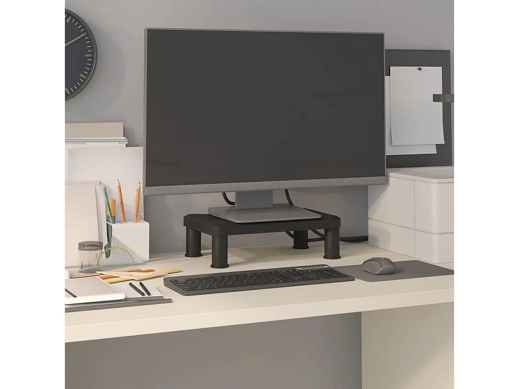 Support de moniteur Noir 38x24x10,5