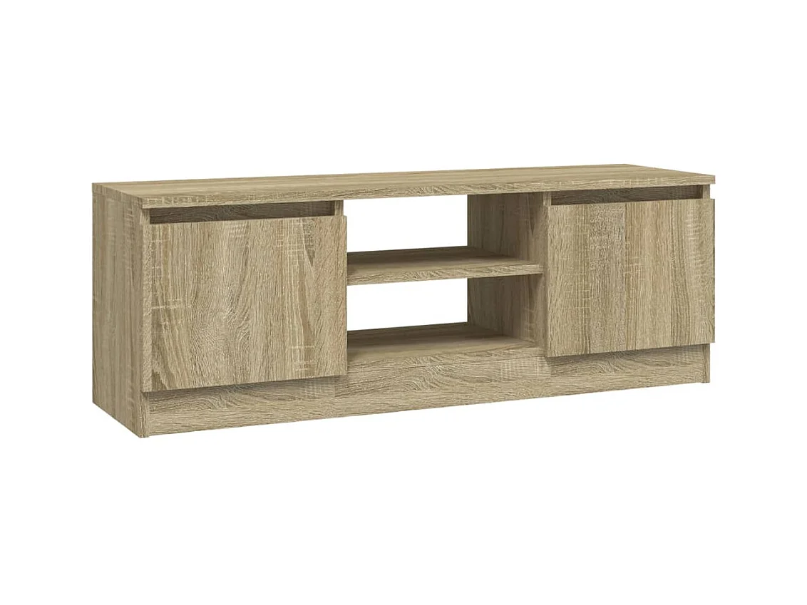 Meuble TV avec porte Chêne sonoma 102x30x36
