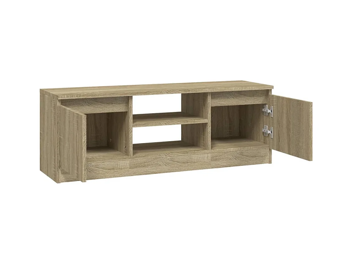 Meuble TV avec porte Chêne sonoma 102x30x36