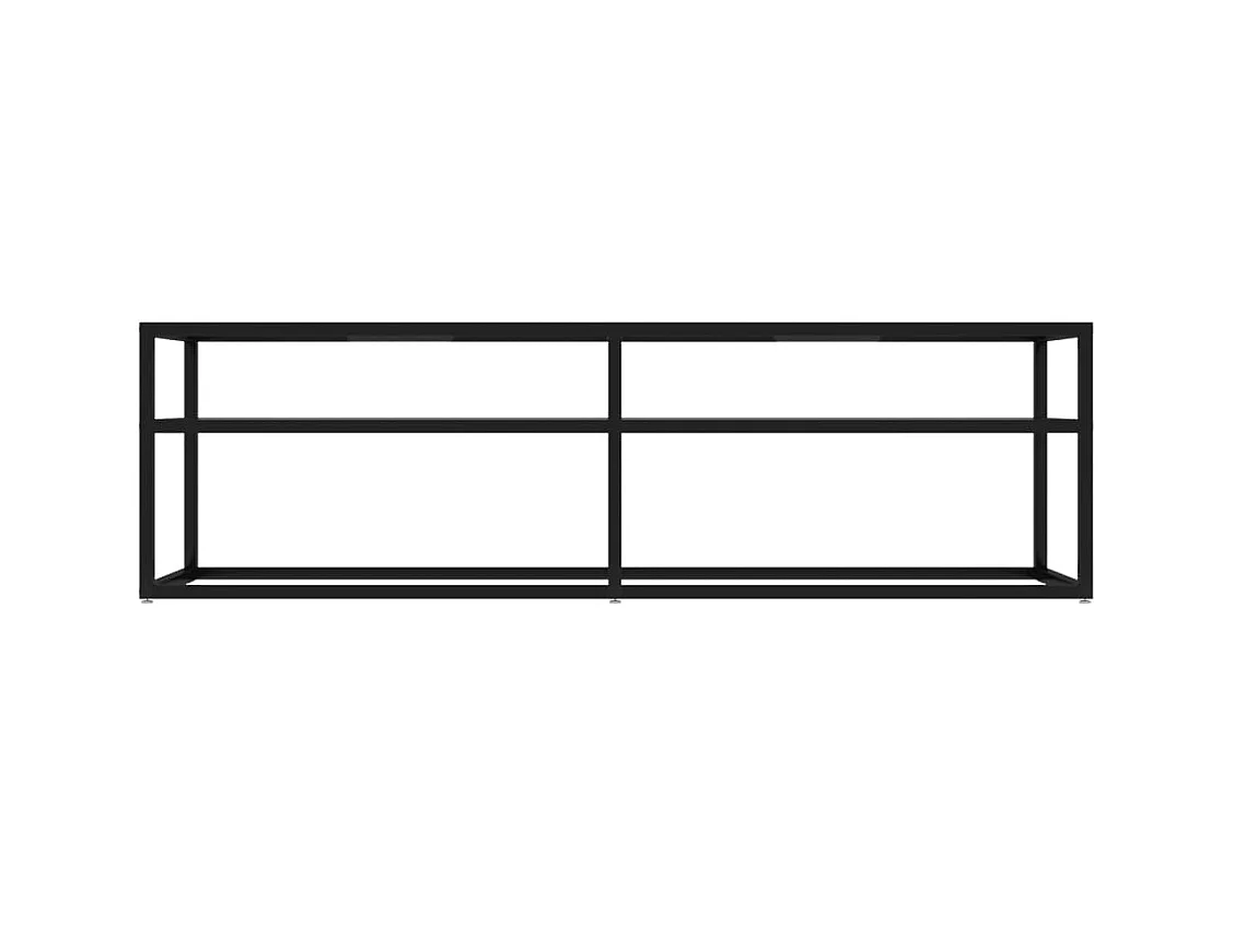 Meuble TV Transparent 140x40x40,5 Verre trempé