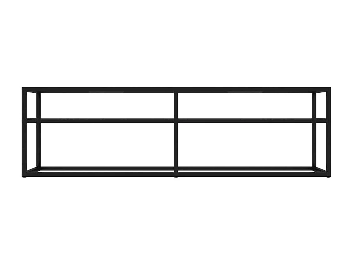 Meuble TV Transparent 140x40x40,5 Verre trempé