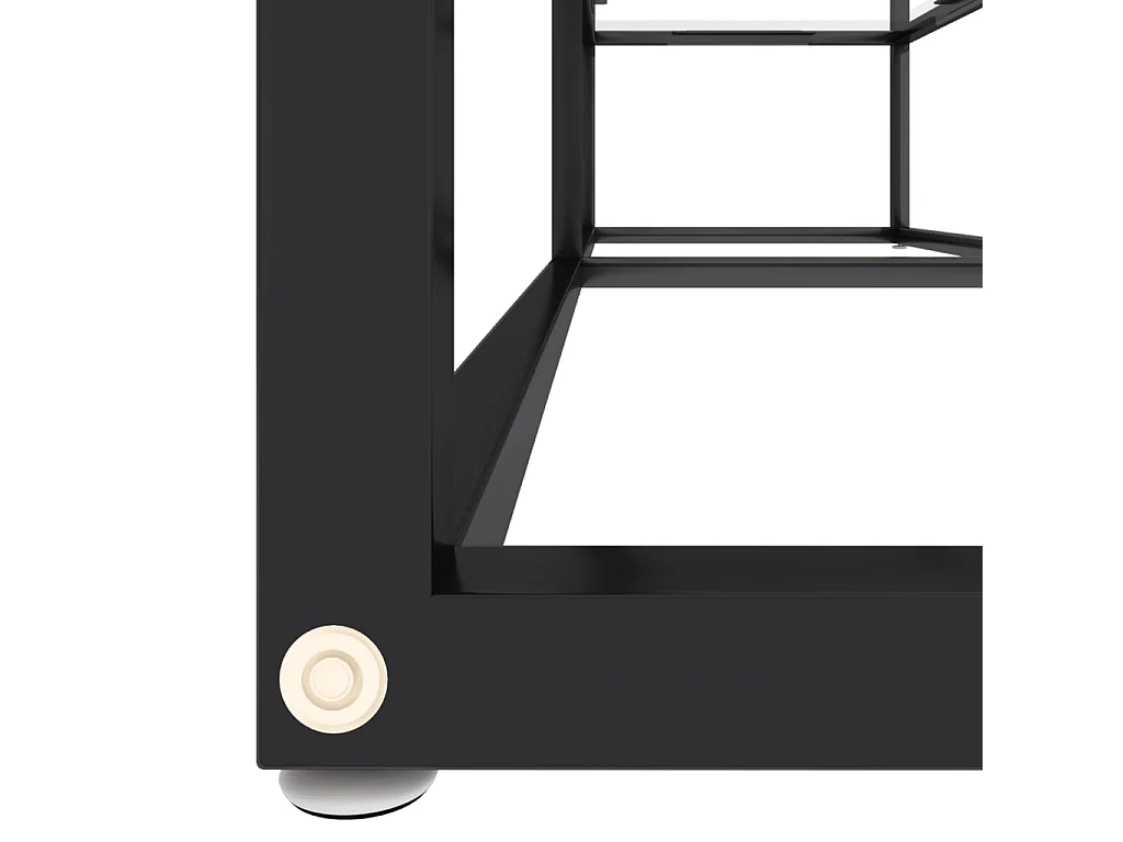 Meuble TV Transparent 140x40x40,5 Verre trempé