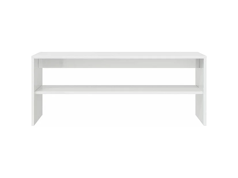 Meuble TV Blanc brillant 100 x 40x40