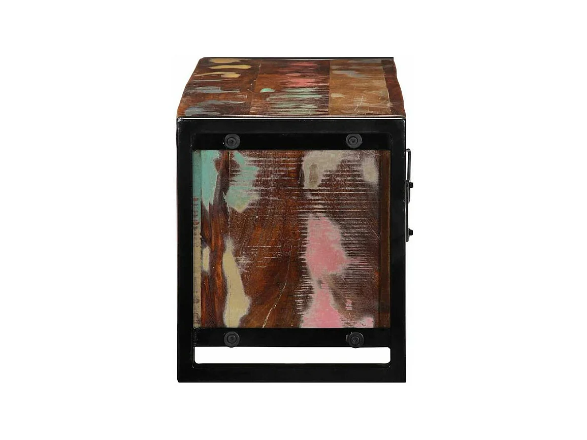 Meuble TV 100x30x35 bois de récupération massif