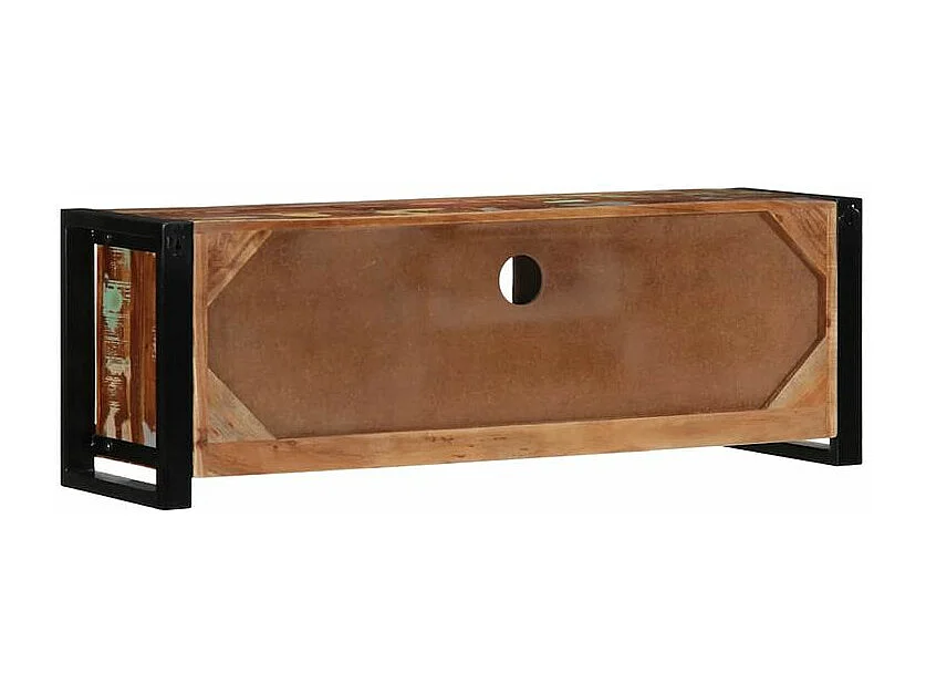 Meuble TV 100x30x35 bois de récupération massif