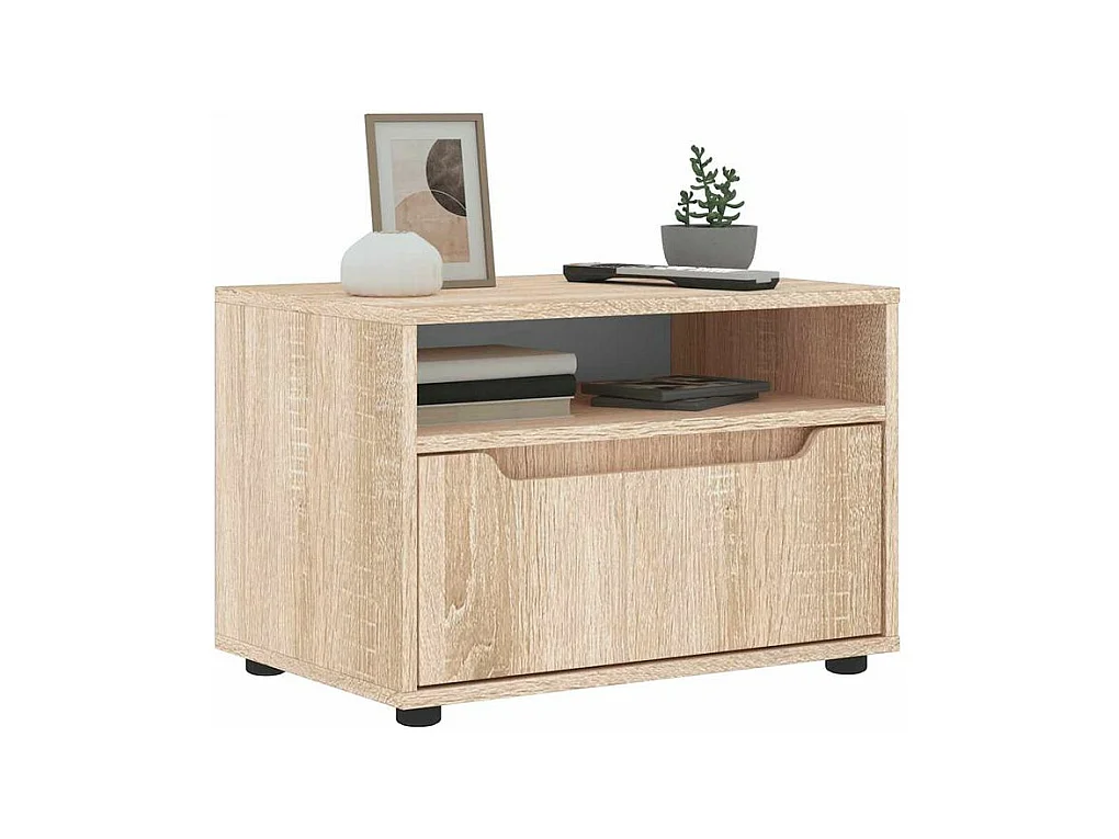 Meuble TV VISNES chêne sonoma 60x40x38 bois d'ingénierie