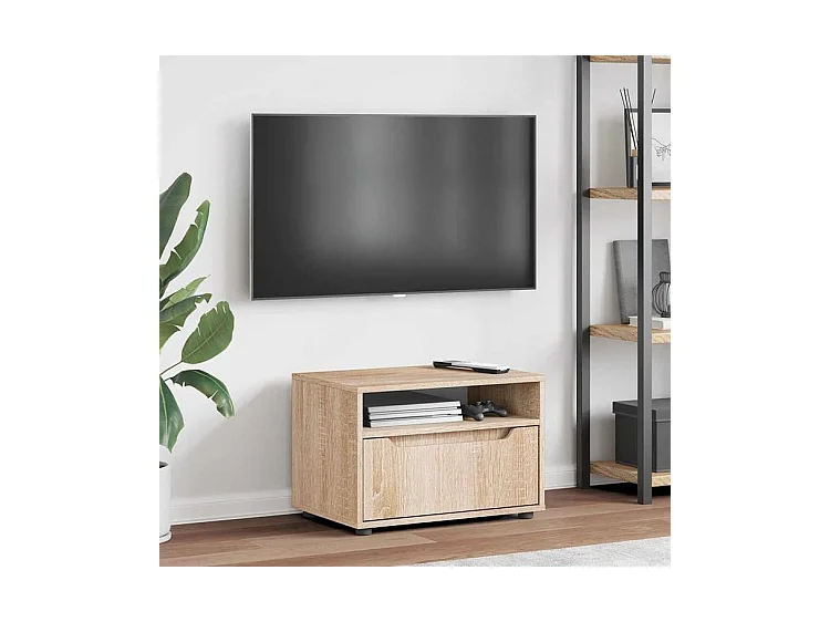 Meuble TV VISNES chêne sonoma 60x40x38 bois d'ingénierie