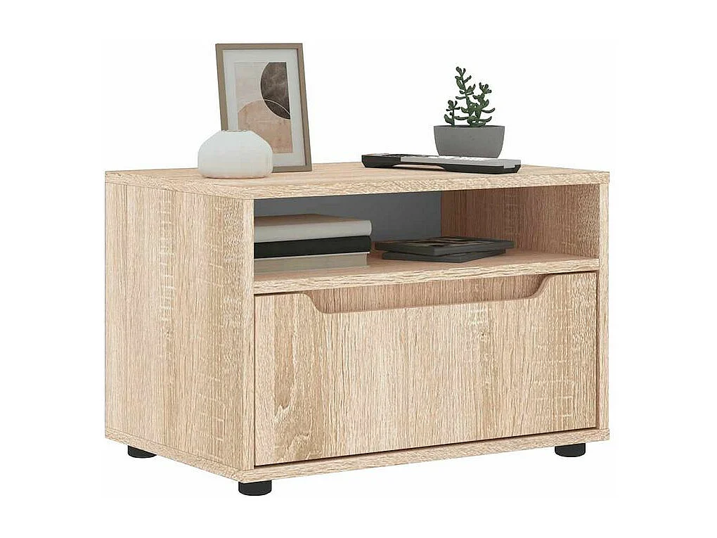 Meuble TV VISNES chêne sonoma 60x40x38 bois d'ingénierie