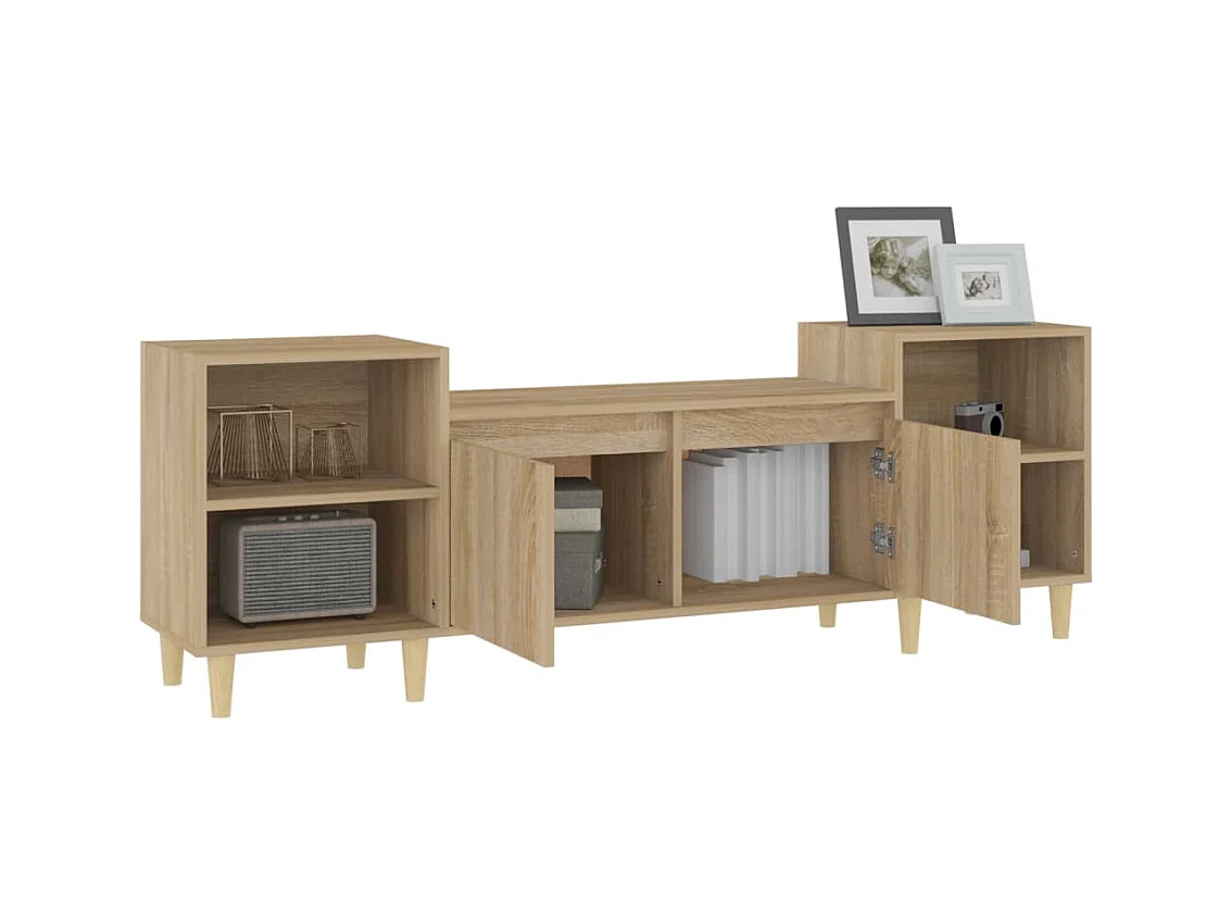 Meuble TV Chêne sonoma 160x35x55 Bois d'ingénierie