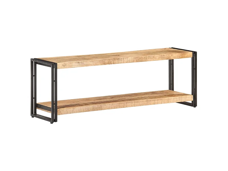 Meuble TV 120x30x40 Bois de manguier brut 5