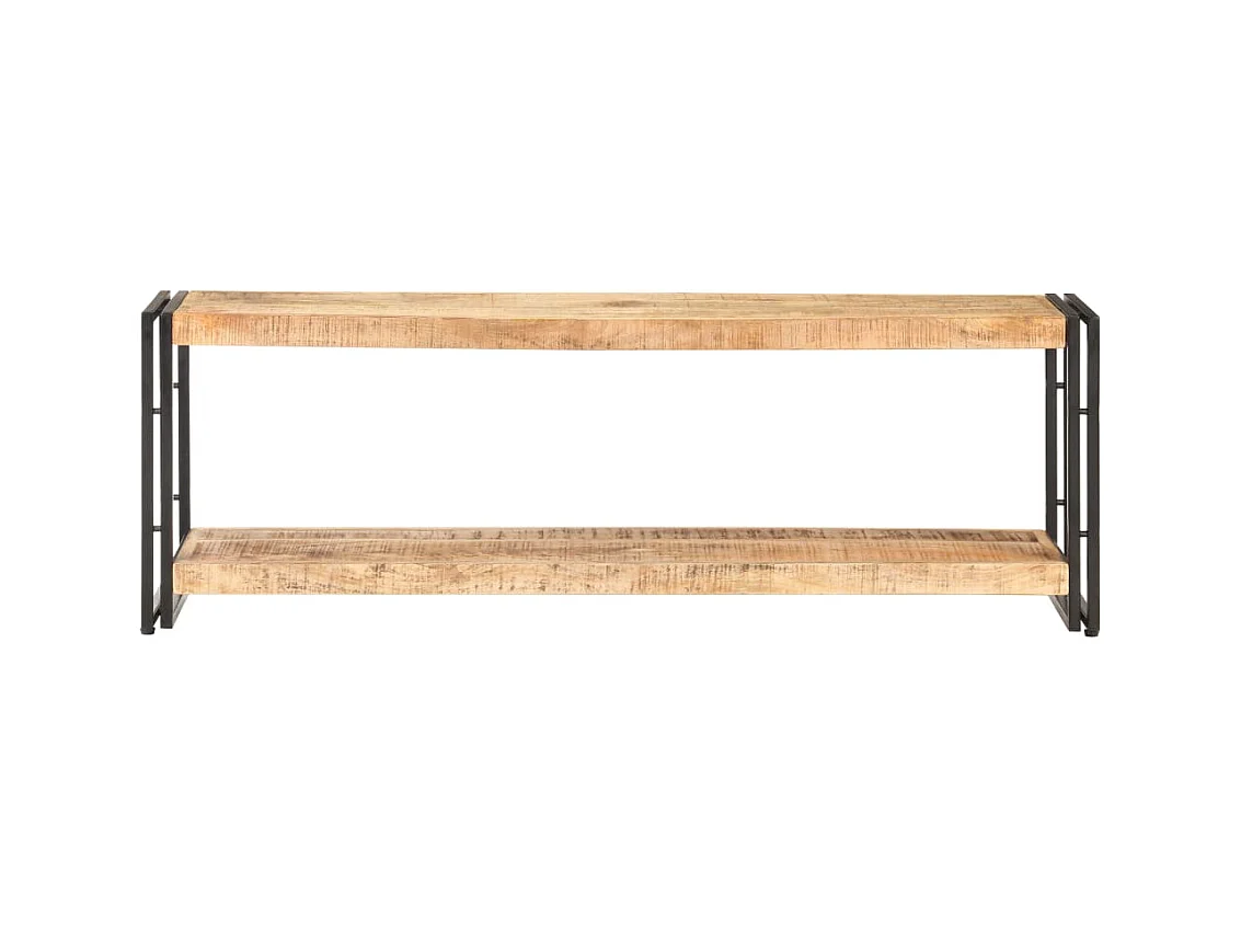 Meuble TV 120x30x40 Bois de manguier brut 5
