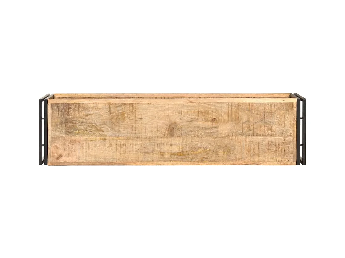 Meuble TV 120x30x40 Bois de manguier brut 5