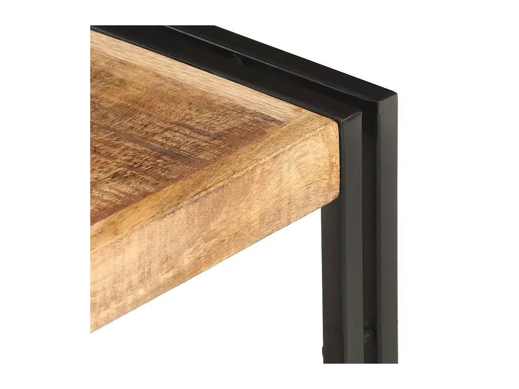 Meuble TV 120x30x40 Bois de manguier brut 5