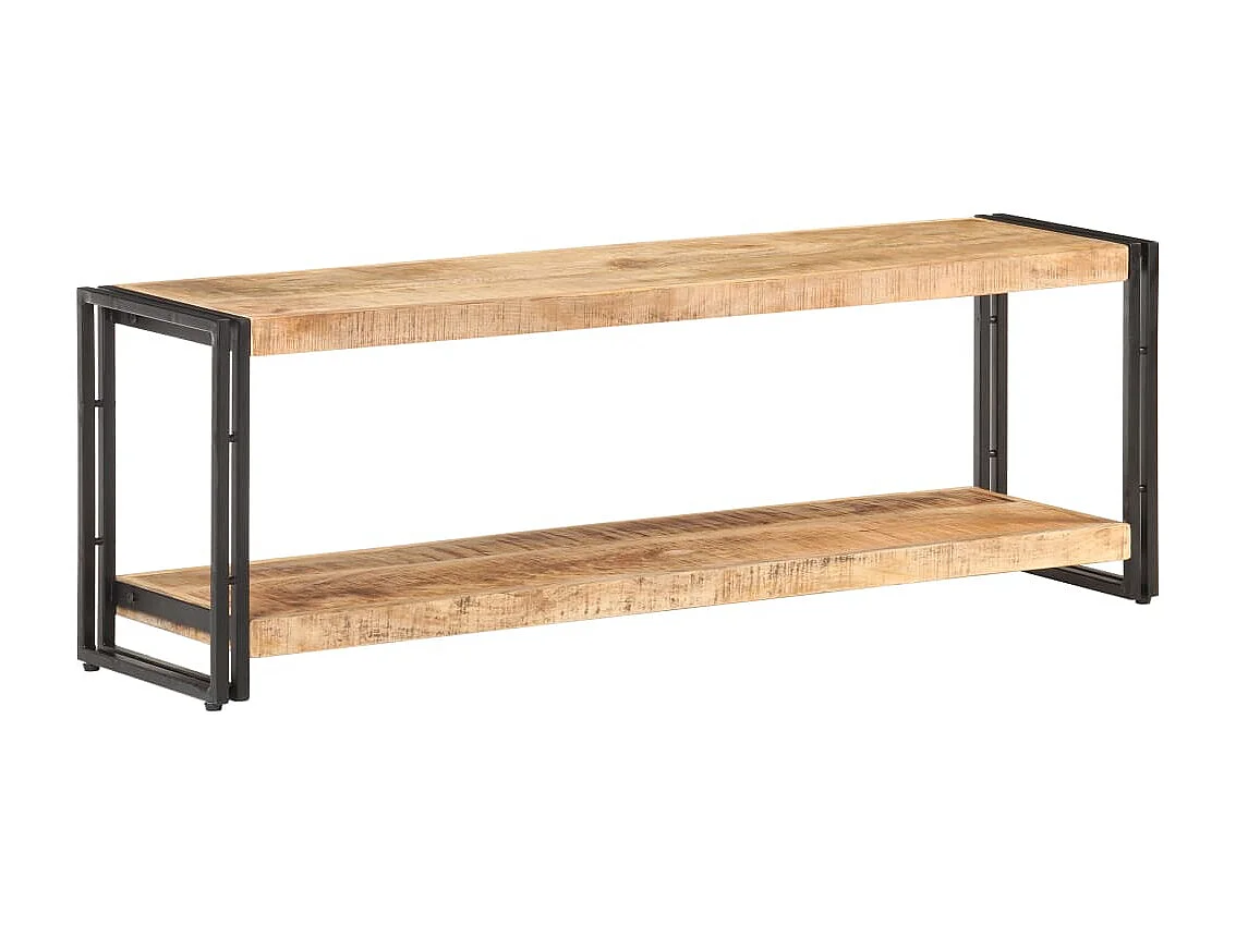 Meuble TV 120x30x40 Bois de manguier brut 5