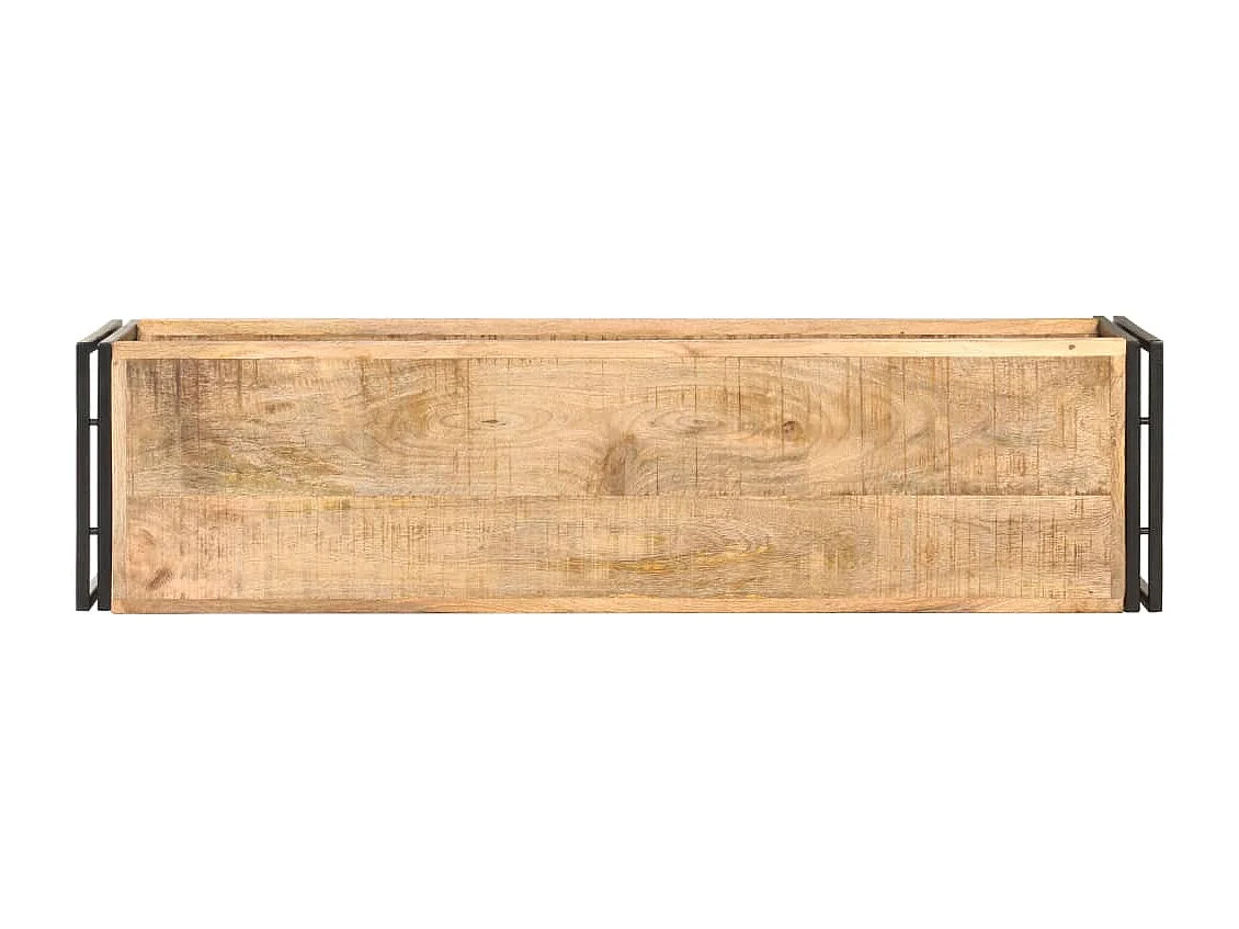 Meuble TV 120x30x40 Bois de manguier brut 5