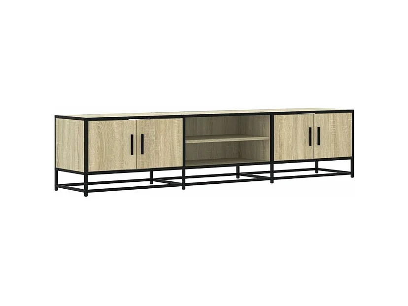 Meuble TV chêne sonoma 180x35x41 bois d'ingénierie