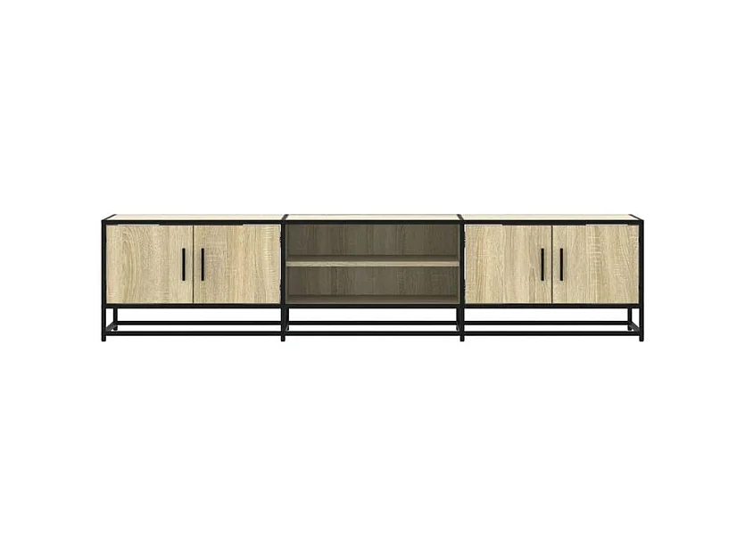 Meuble TV chêne sonoma 180x35x41 bois d'ingénierie