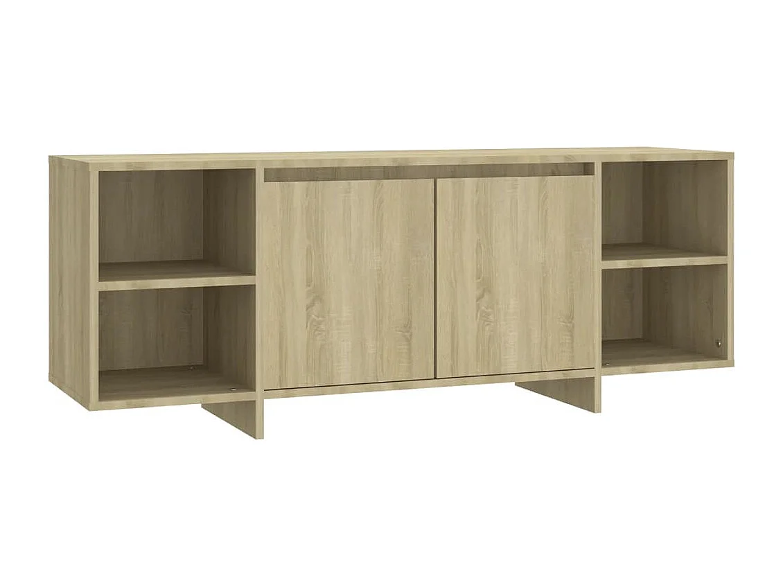 Meuble TV Chêne sonoma 130x35x50
