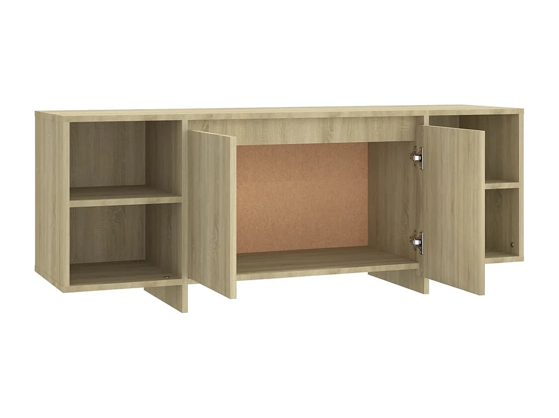 Meuble TV Chêne sonoma 130x35x50