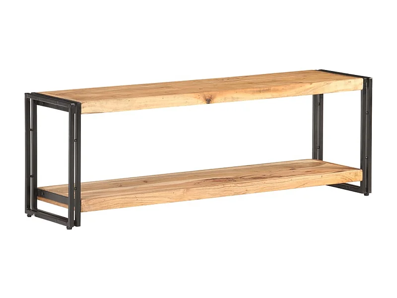 Meuble TV 120x30x40 Bois d'acacia massif 2