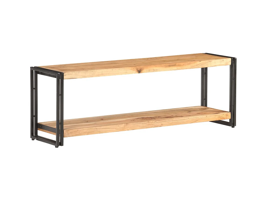 Meuble TV 120x30x40 Bois d'acacia massif 2