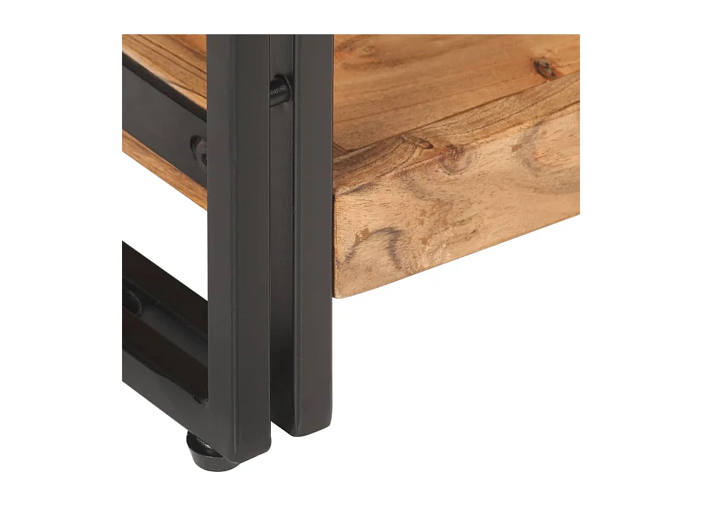 Meuble TV 120x30x40 Bois d'acacia massif 2