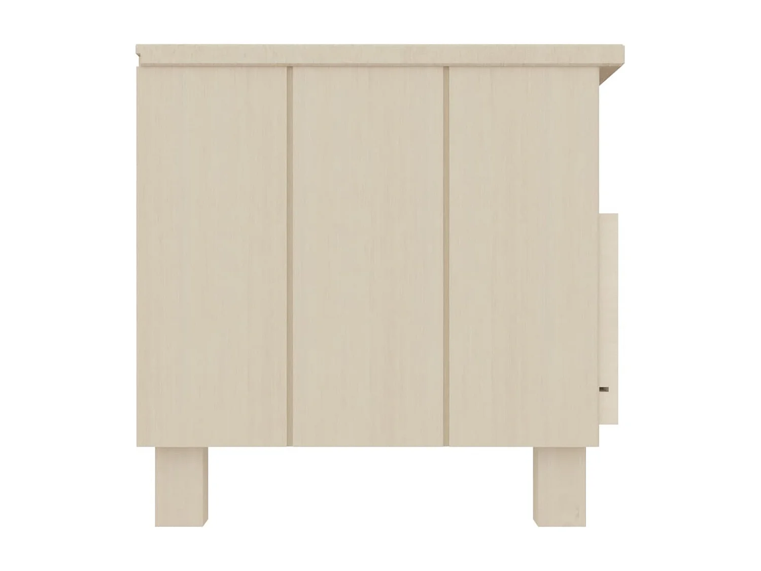 Meuble TV HAMAR Marron miel 106x40x40 Bois massif de pin