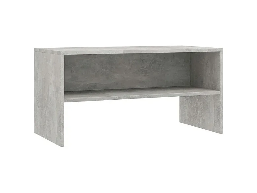Meuble TV bois gris effet béton Thela 80cm