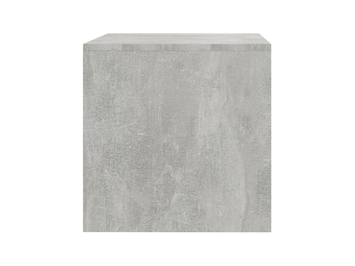 Meuble TV bois gris effet béton Thela 80cm