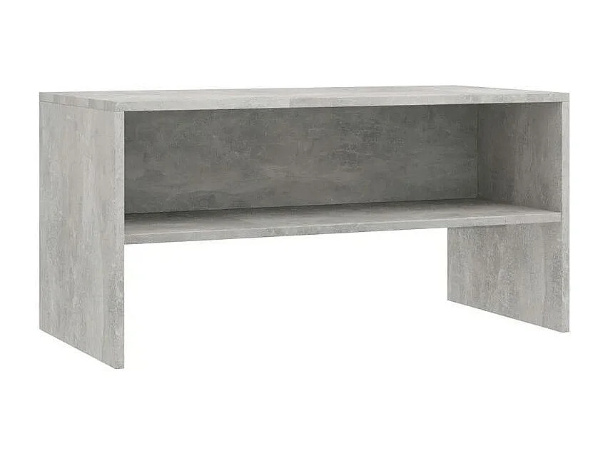 Meuble TV bois gris effet béton Thela 80cm