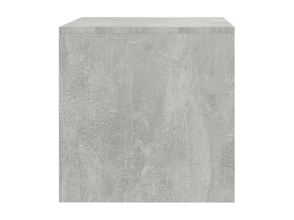Meuble TV bois gris effet béton Thela 80cm