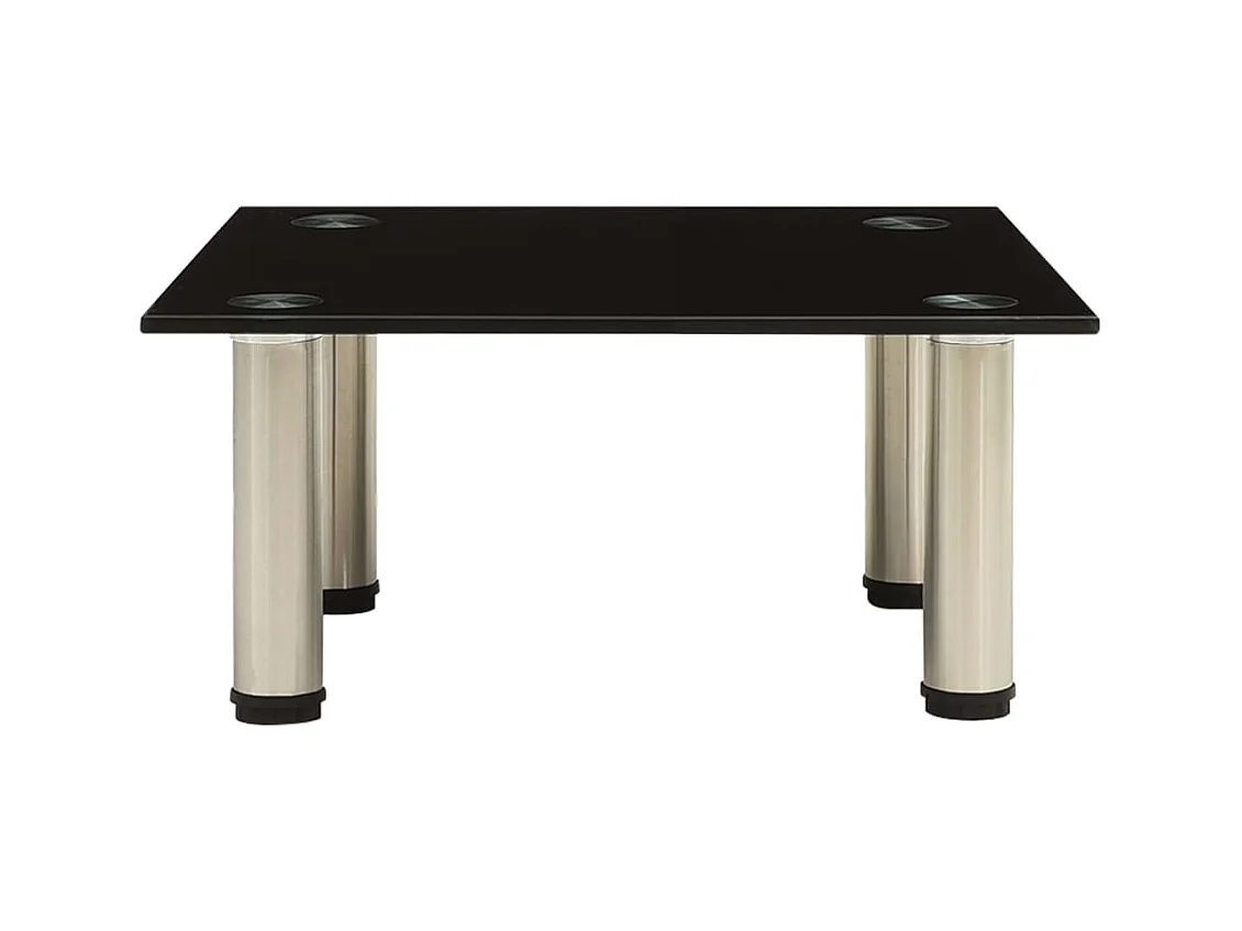 Meuble TV Noir 40x35x17 Verre trempé