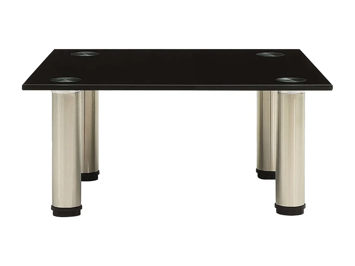 Meuble TV Noir 40x35x17 Verre trempé