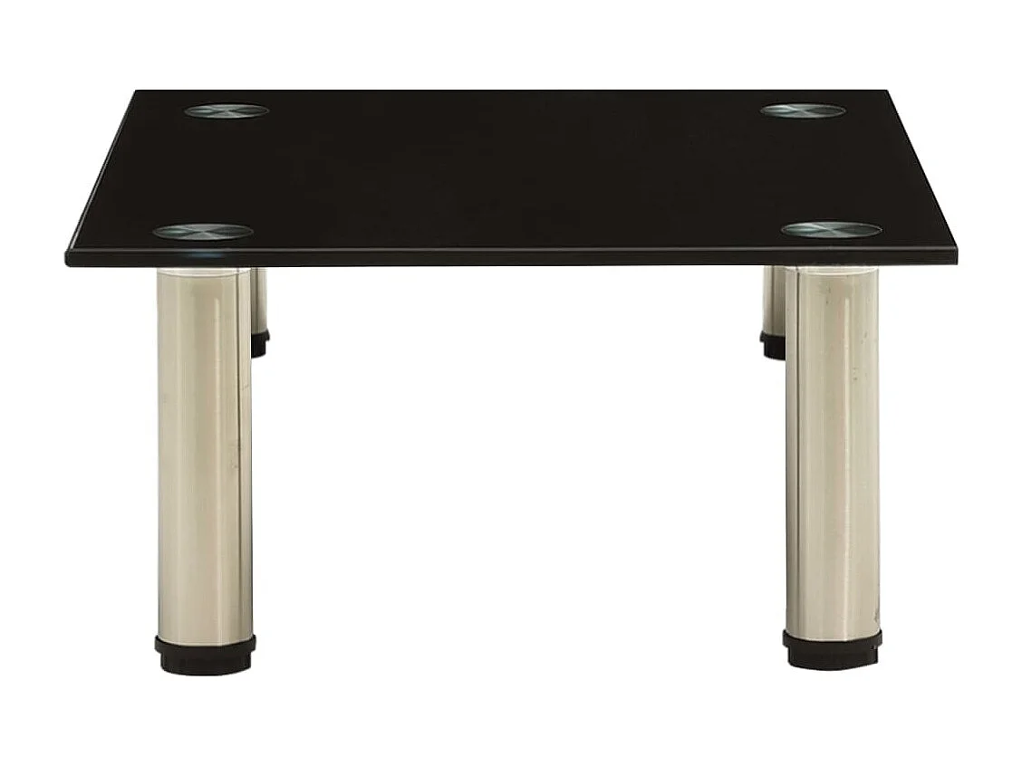 Meuble TV Noir 40x35x17 Verre trempé