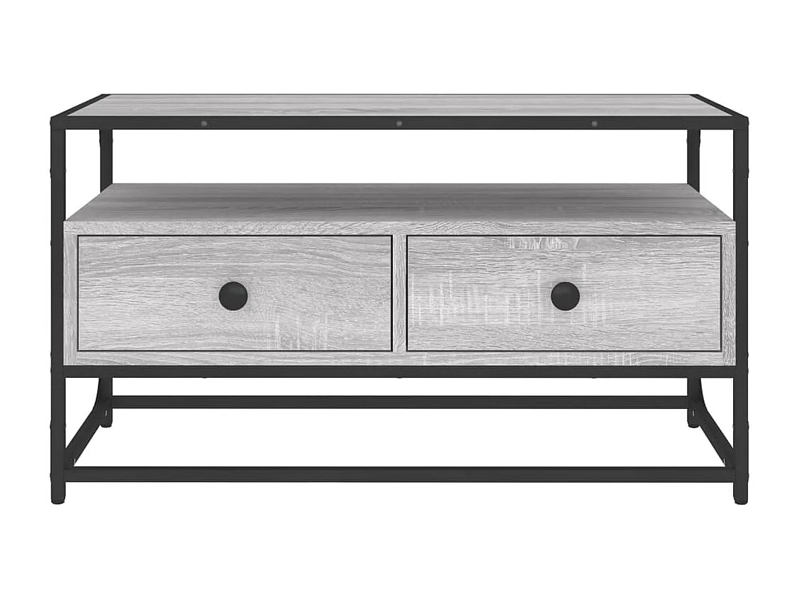 Meuble TV sonoma gris 80x35x45 bois d'ingénierie