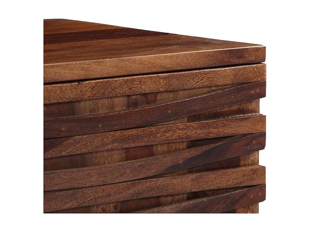 Meuble TV 2 portes sesham massif foncé Pitsee