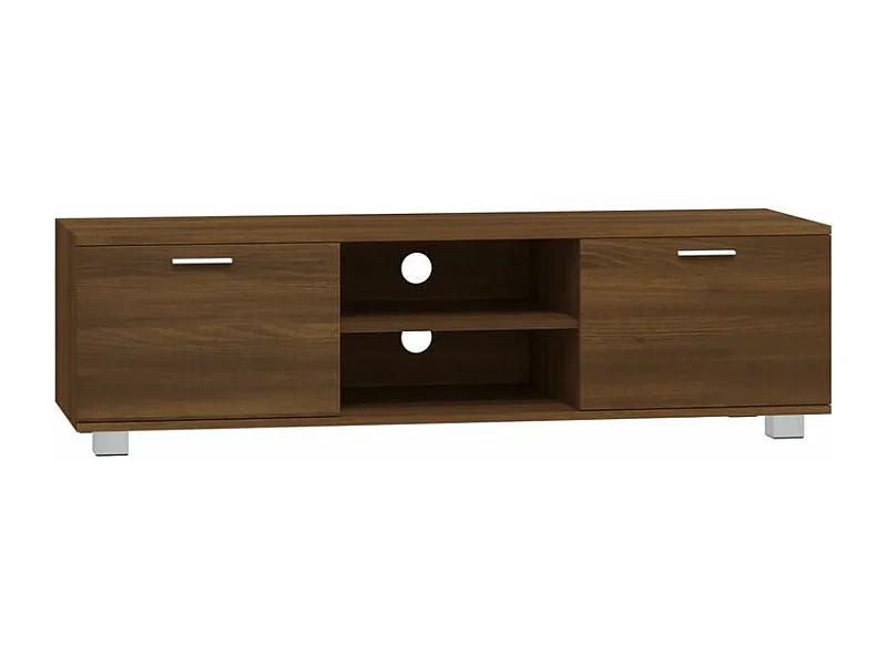 Meuble TV Chêne marron 140x40,5x35 Bois d'ingénierie