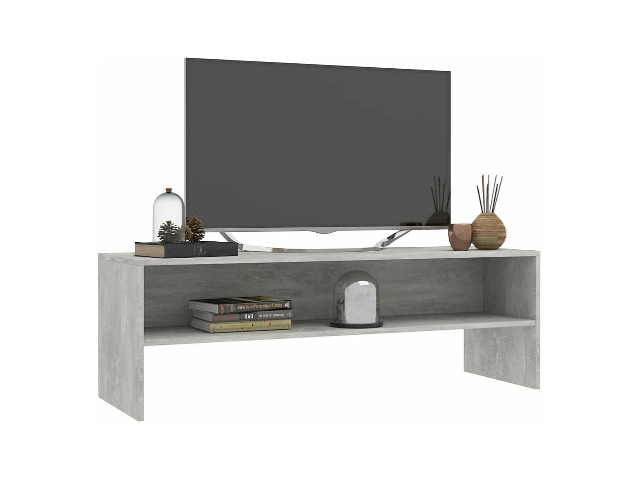 Meuble TV Gris cement 120 x 40x40