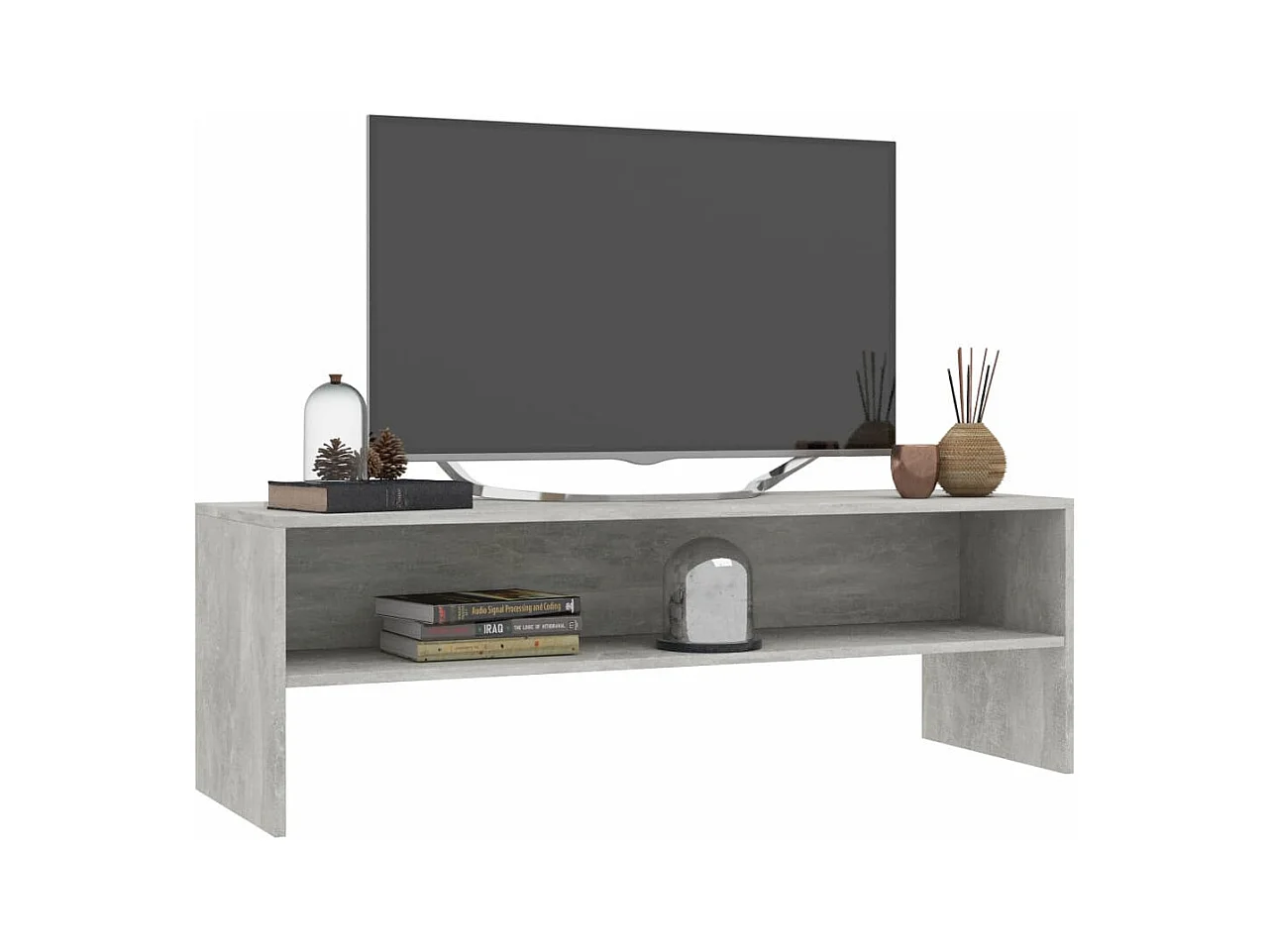 Meuble TV Gris cement 120 x 40x40