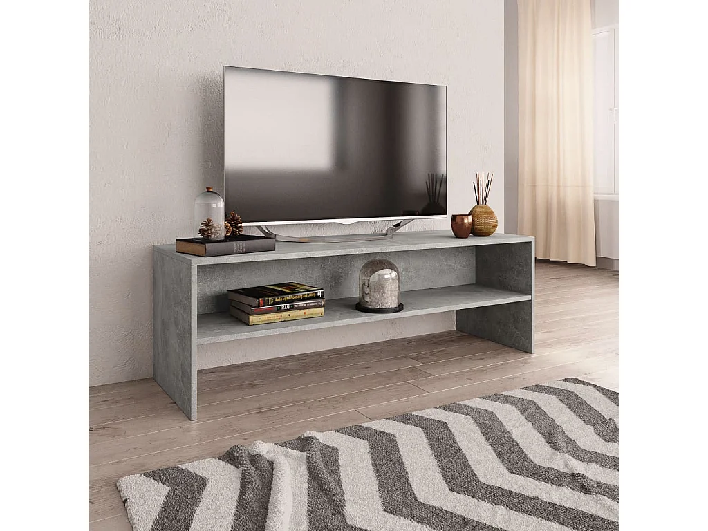 Meuble TV Gris cement 120 x 40x40